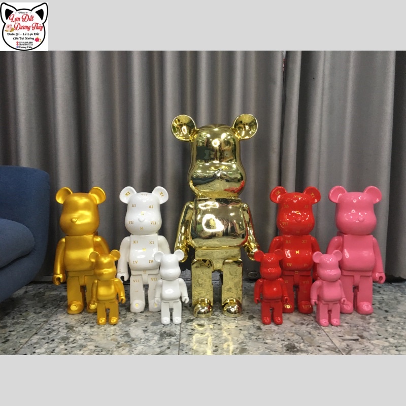 [Kèm ảnh video thật] Gấu BearBrick 400% / Gấu bạo lực/ Mô hình tượng gấu