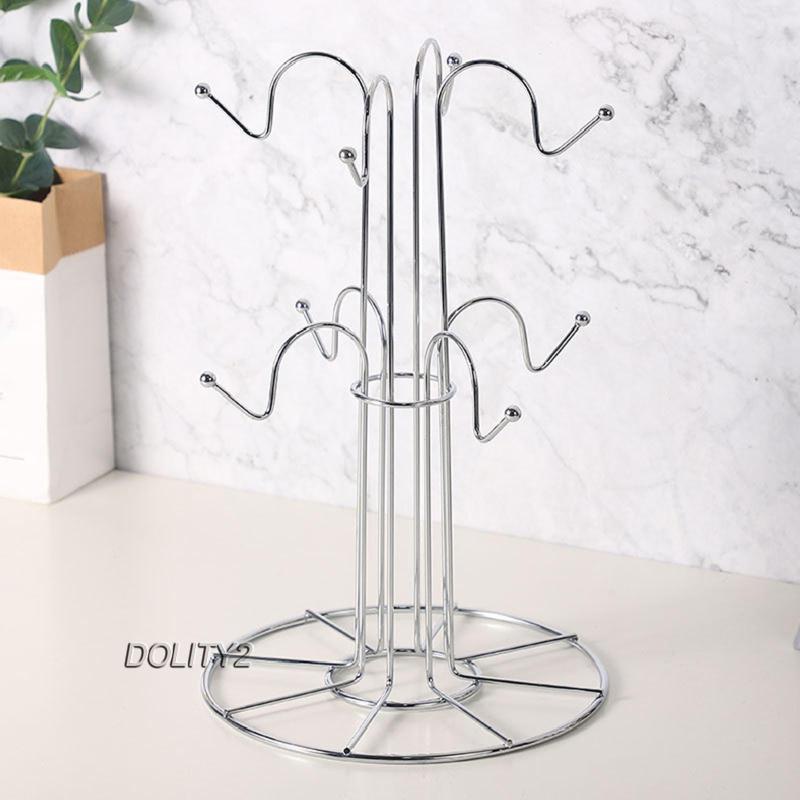 Giá Phơi Khô Cốc Rượu 8 Móc Treo 2 / 8 Ly Tiện Dụng Cho Gia Đình / Quán Bar