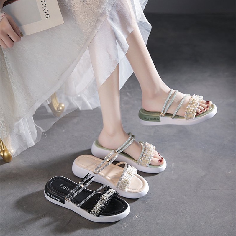 Dép Sandal Đế Dày Phong Cách Hàn Quốc