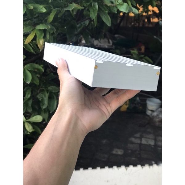 Vỏ đèn chế  Máng nhôm chế đèn thủy sinh Mica mờ tản sáng, bịt nhôm CNC