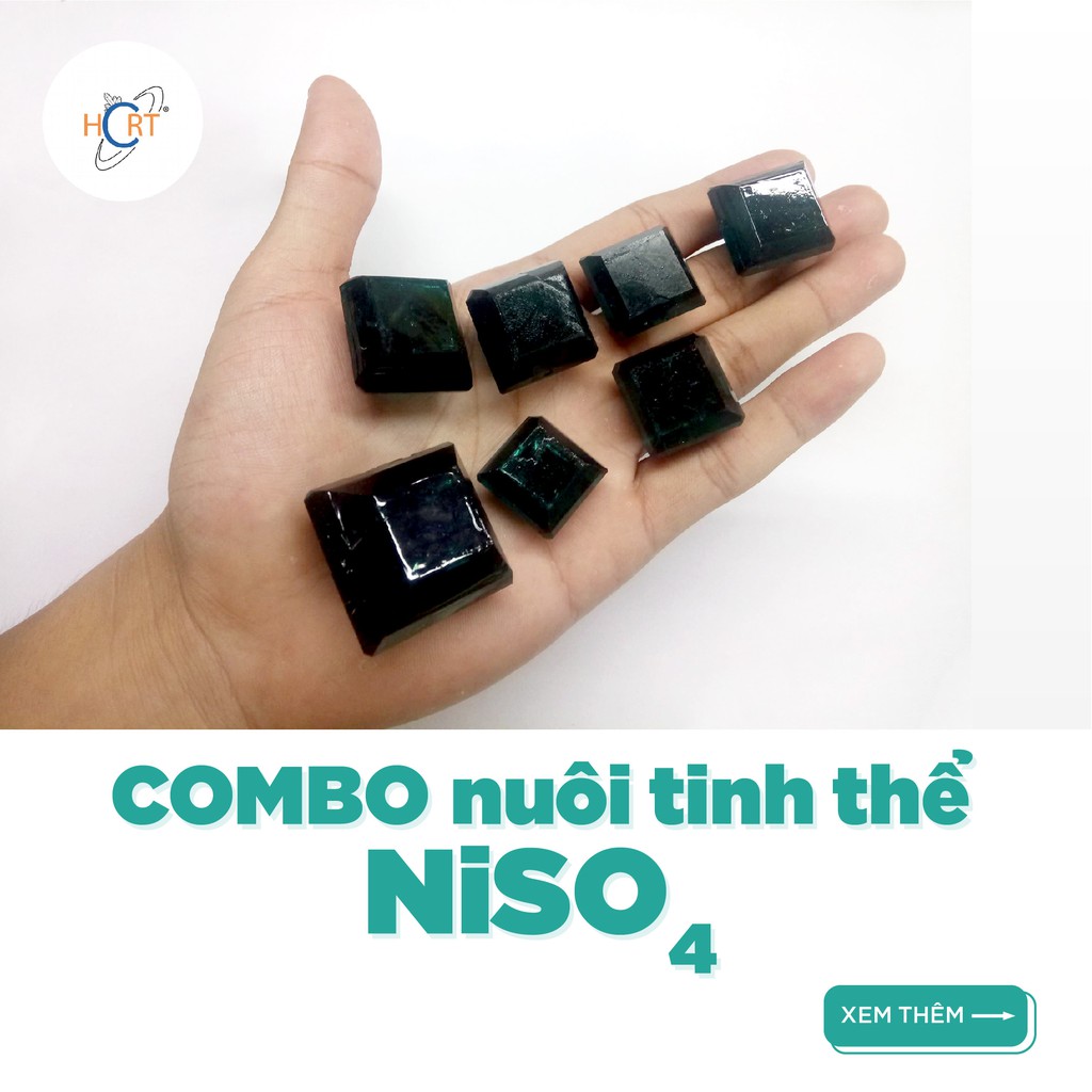 100g NiSO4 - Combo nuôi tinh thể Niken Sunfat kèm hướng dẫn | HCRT store - Tinh thể học