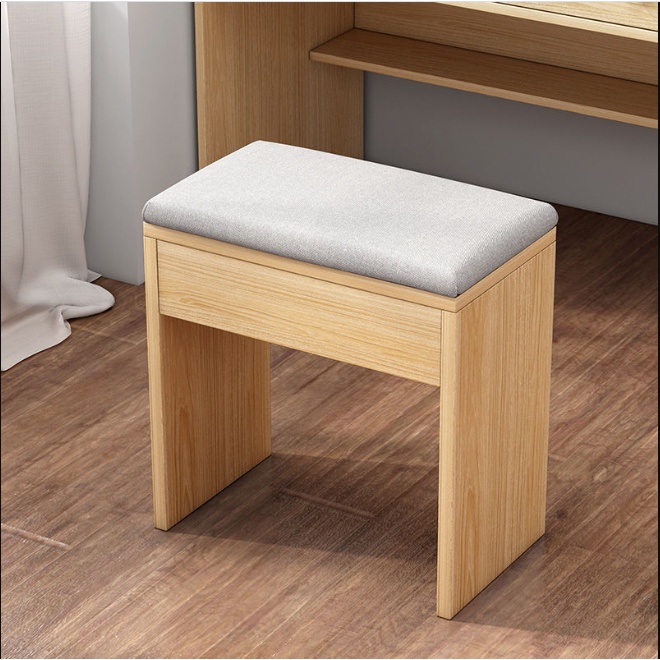 Ghế bàn trang điểm bàn phấn,ghế sofa ghế đi giày gỗ mặt đệm phong cách hàn quốc - GP138