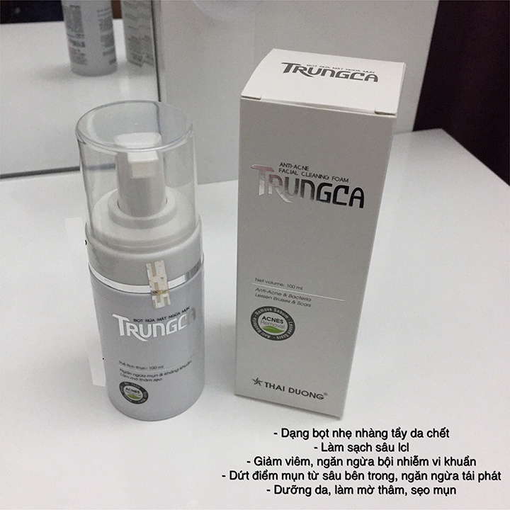 Bọt rửa mặt ngừa mụn TrungCa 100g, sản phẩm của Sao Thái Dương