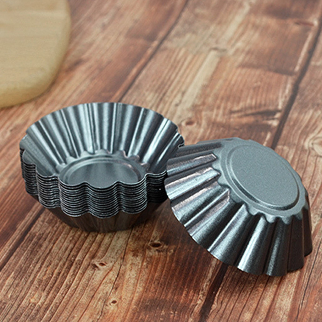 Khuôn Làm Bánh Tart Trứng Chống Dính Bằng Thép Carbon