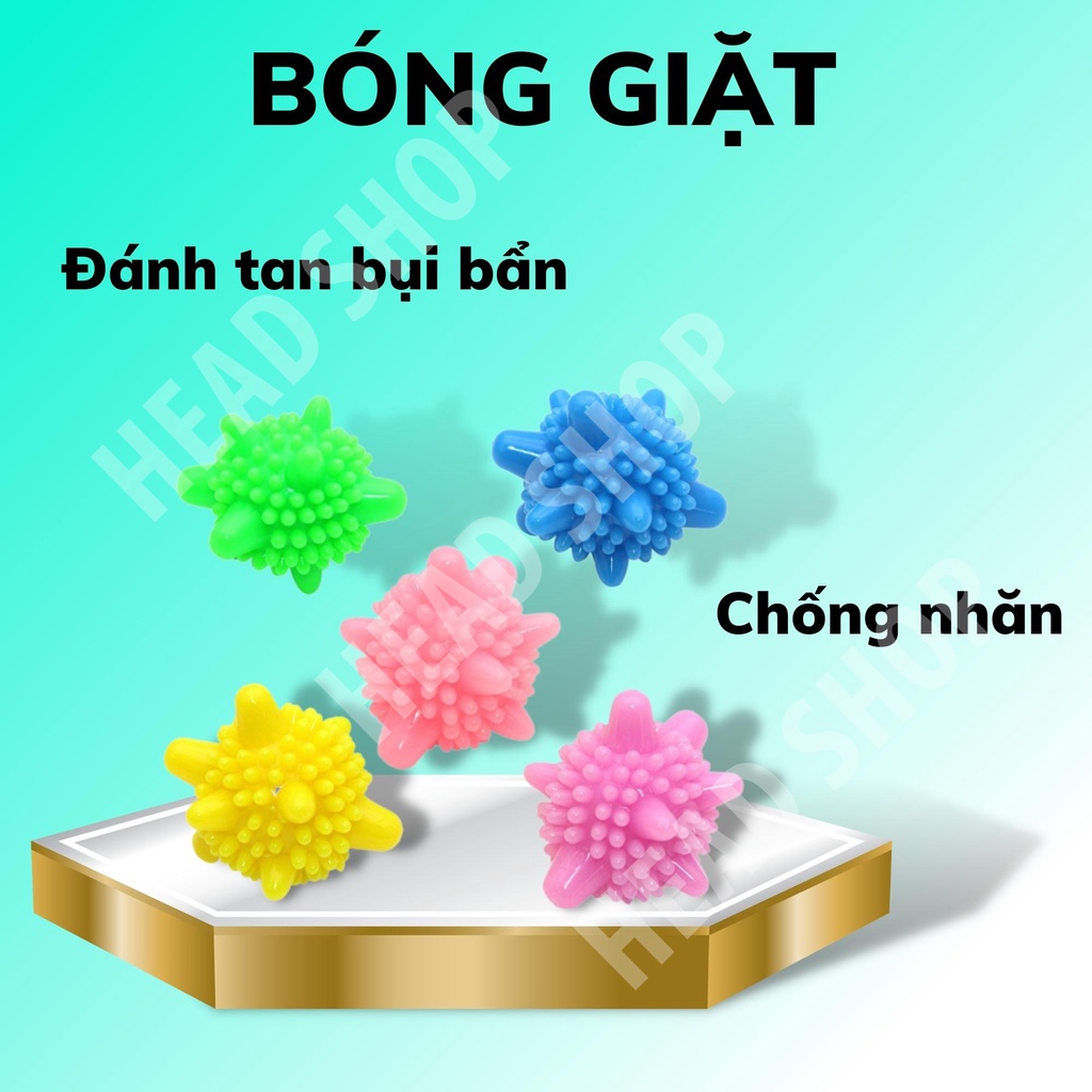 Quả bóng giặt gai tẩy sạch đồ quần áo làm phẳng chống nhăn /nước giặt xả vải BG1 HEAD SHOP