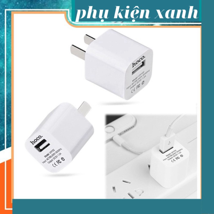 Củ Sạc HOCO UH102 Chính Hãng Cao Cấp - Hỗ Trợ Sạc Nhanh 5V/1A