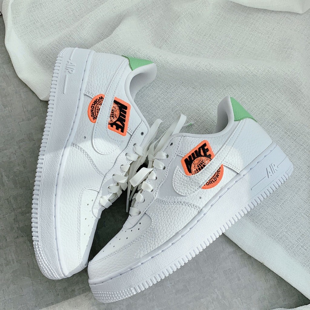 Giày Nike Air Force 1 FREESHIP Giày AF1 Nữ Auth- Nike Air Force 1 World Wide Crimson Green Chính Hãng- Simple Sneaker