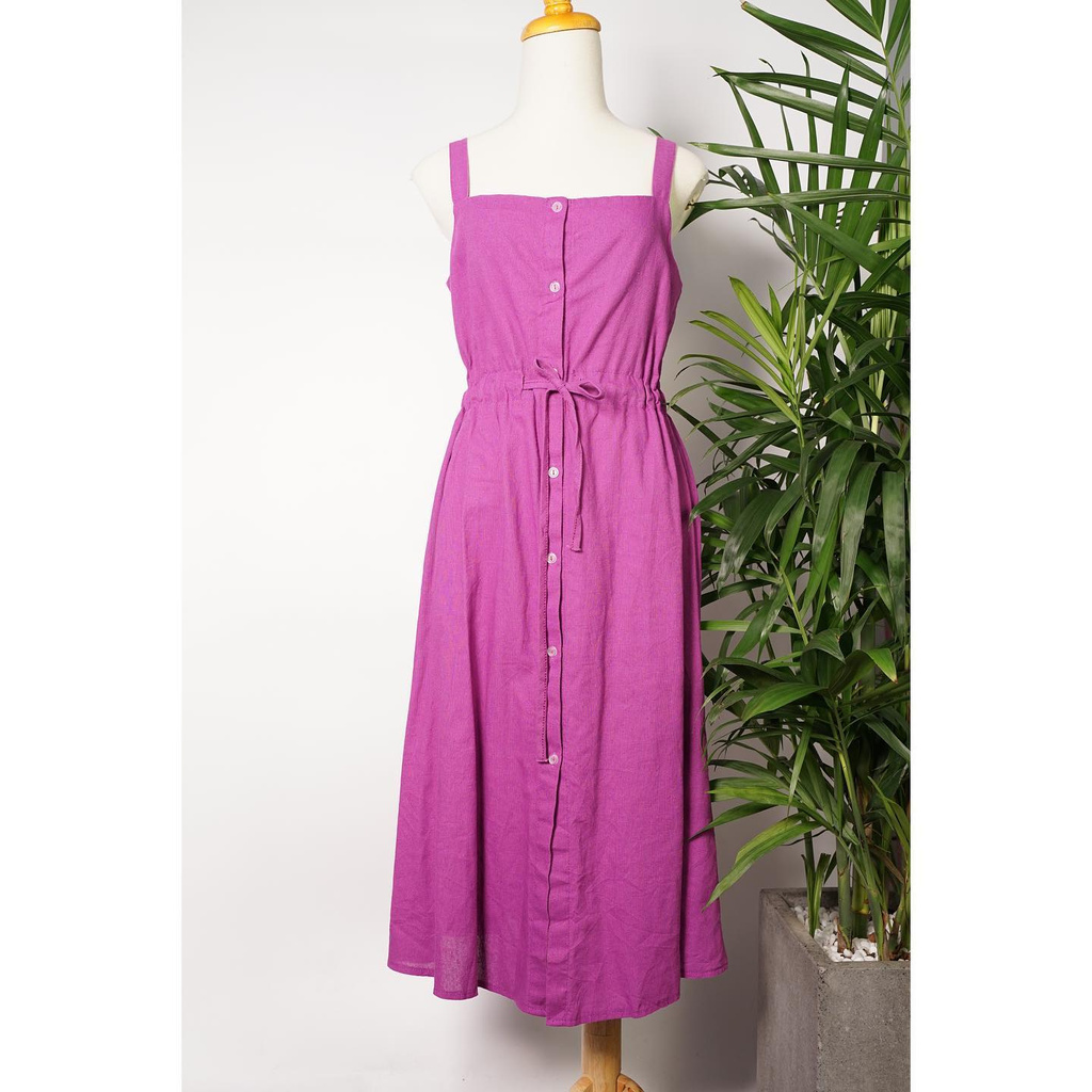 Đầm Le Pitta Linen Tím