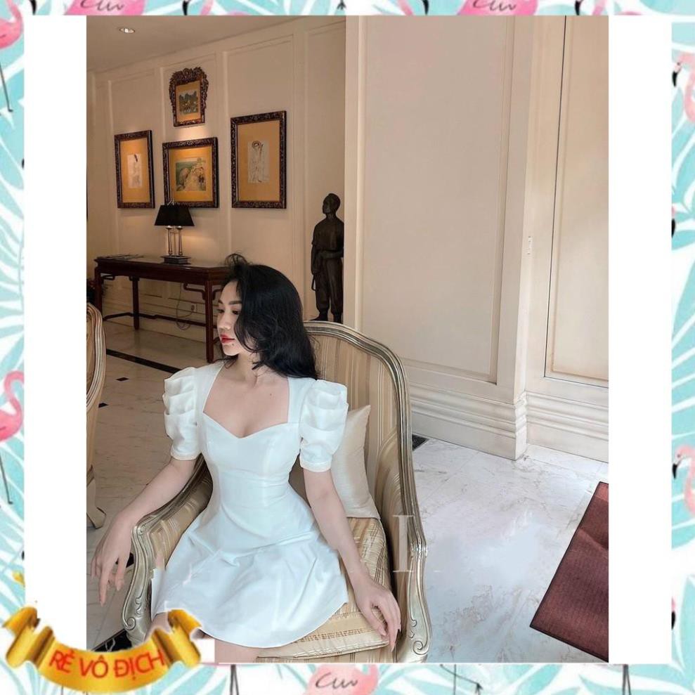 Đầm trắng dáng xòe hotgirl cực xinh Violet Dress