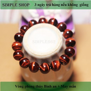Vòng tay phong thủy M-ắt H-ổ đỏ rực trừ tà, giúp tinh thần mát mẻ và thoải mãi