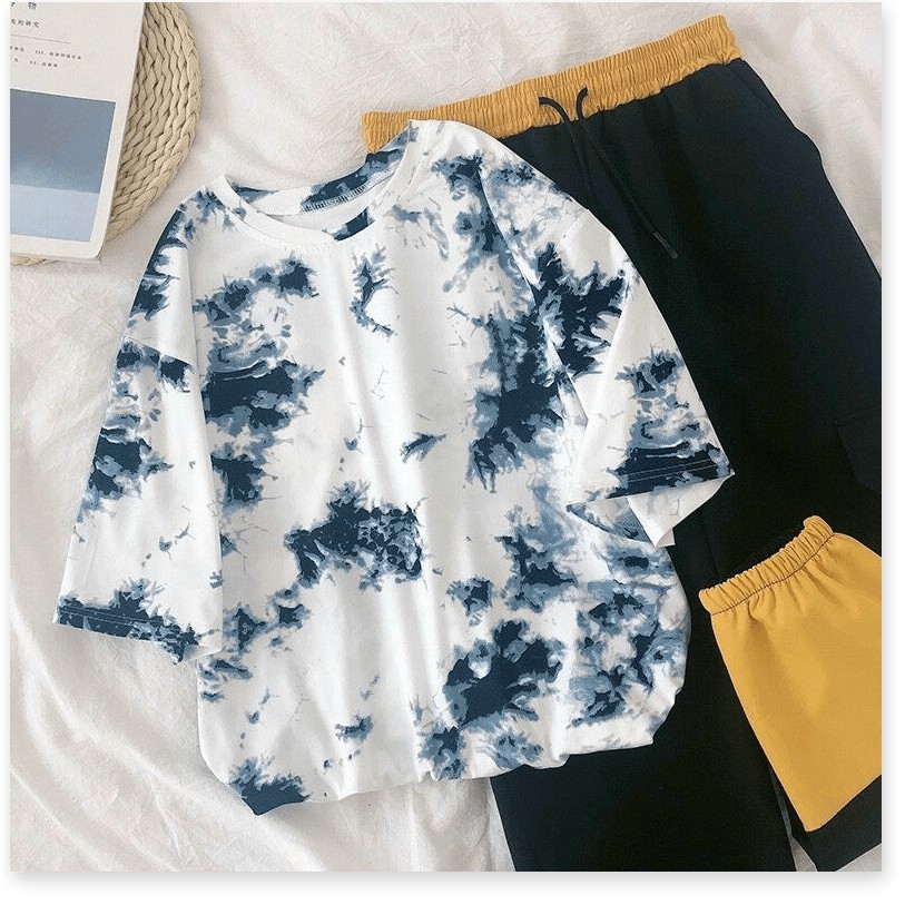 [FREE SHIP TOÀN QUỐC] ÁO THUN UNISEX NAM NỮ FORM RỘNG CÁ TÍNH PHỐI MÀU LOANG CỰC HOT THỂ HIỆN CÁ TÍNH