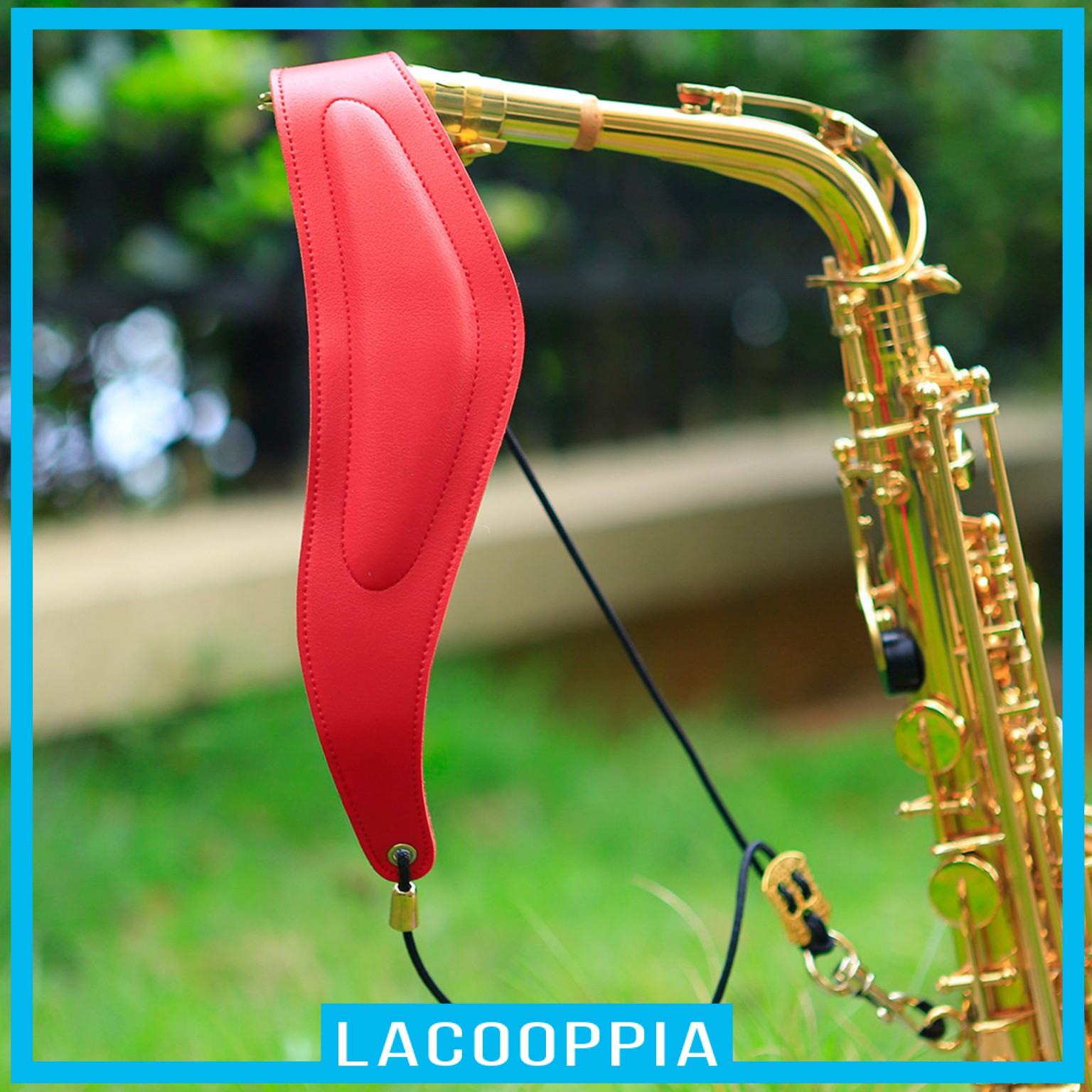 [LACOOPPIA] Saxophone Strap Alto Tenor Soprano Soft Padded Sax Neck Harness for Beginner