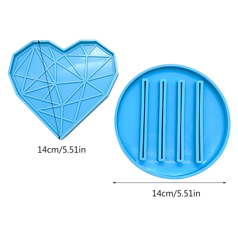 Khuôn Silicone Làm Đế Lót Cốc Bằng Resin