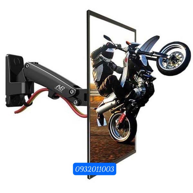 Giá treo màn hình máy tính NB - F120 từ 17 - 27 Inch - Gắn Tường Xoay 360 Độ - Điều Chỉnh Cao Thấp bảo hành 12 tháng