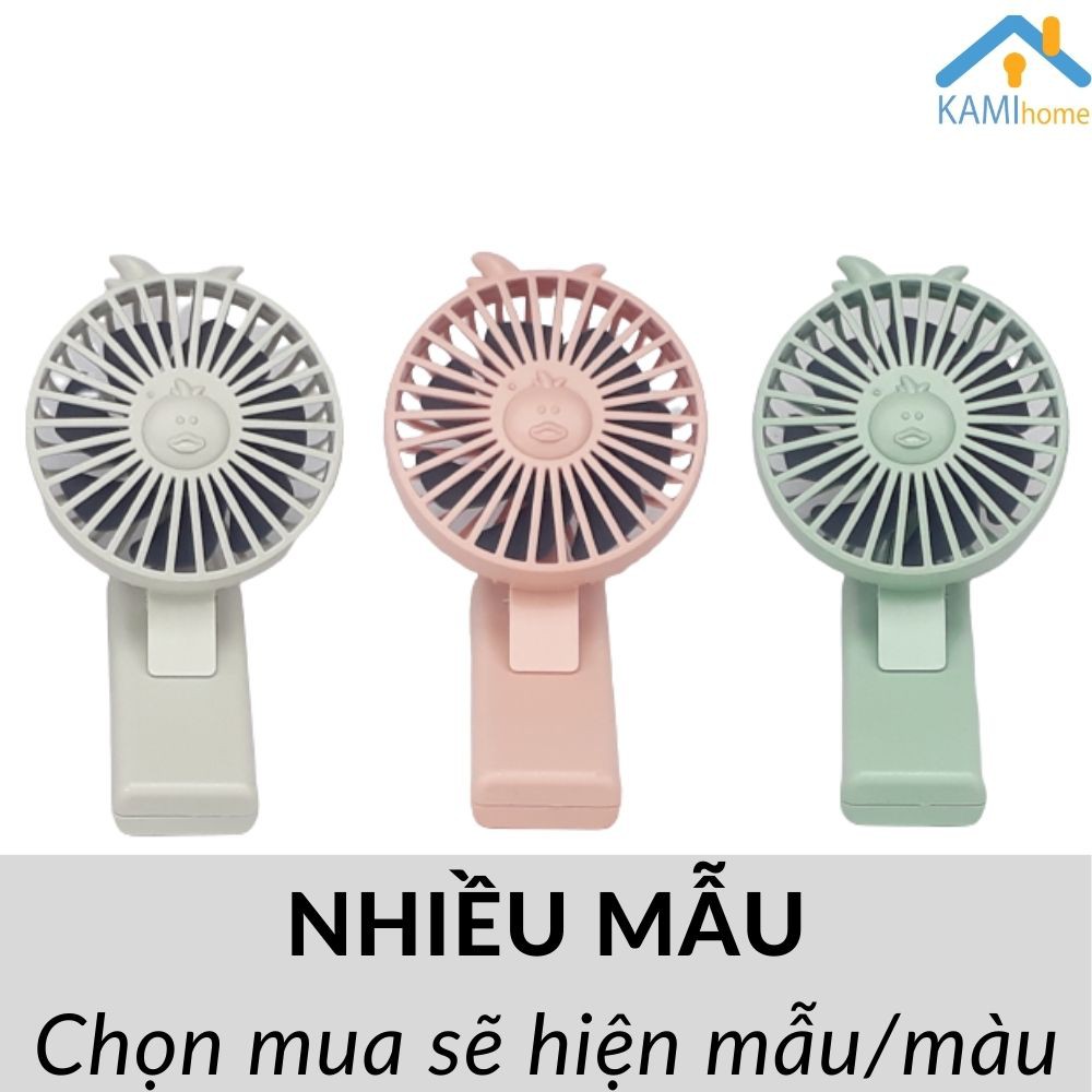 Quạt cầm tay mini ❤️Kẹp điện thoại và đèn Led❤️ Pin sạc tích điện 17004.17020 | BigBuy360 - bigbuy360.vn