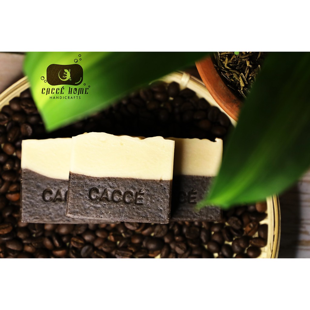 Xà phòng phục hồi da cháy nắng Cà phê Cám gạo Barista Caccé Home (Xà phòng thiên nhiên Handmade ) | BigBuy360 - bigbuy360.vn