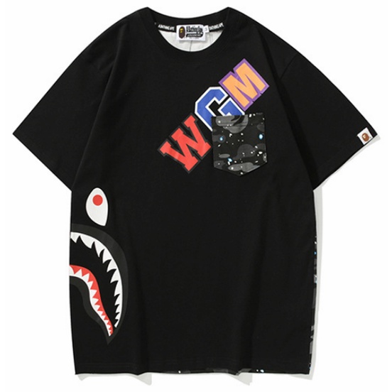 Áo Thun Bape In Hình Cá Mập Dạ Quang Thời Trang Cá Tính