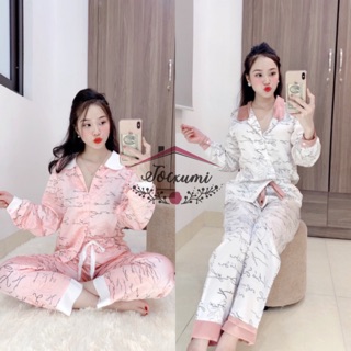 [MẪU MỚI] [CLIP] BỘ MẶC NHÀ PIJAMA LỤA SATIN CAO CẤP [HÀNG ĐẸP]