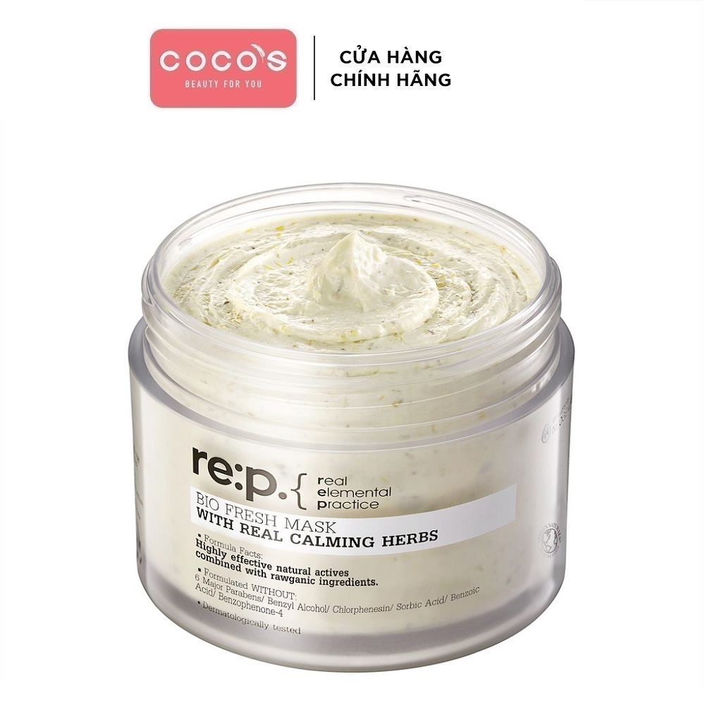 Mặt Nạ Đất Sét Rep Hoa Cúc Cho Da Nhạy Cảm RE:P Bio Fresh Mask With Real Calming Herbs 130g