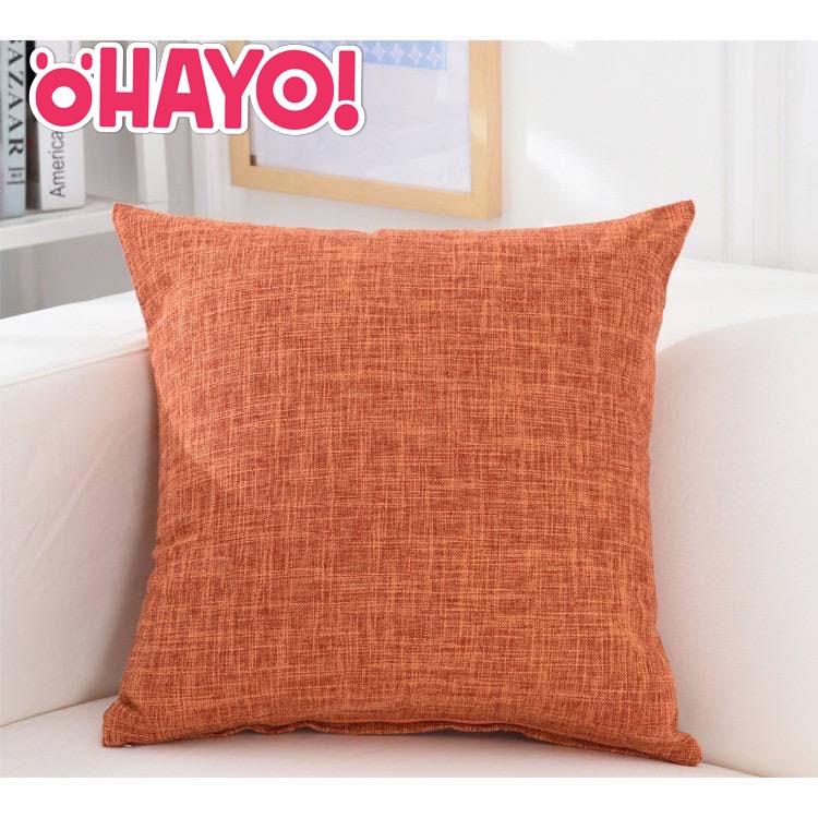 Gối Tựa Lưng Sofa Hình Vuông 45x45 cm Vải Bố Gai Bền Màu Có Thể Tháo Rời Ruột OHAYO 1 Đổi 1 Trong 3 Ngày