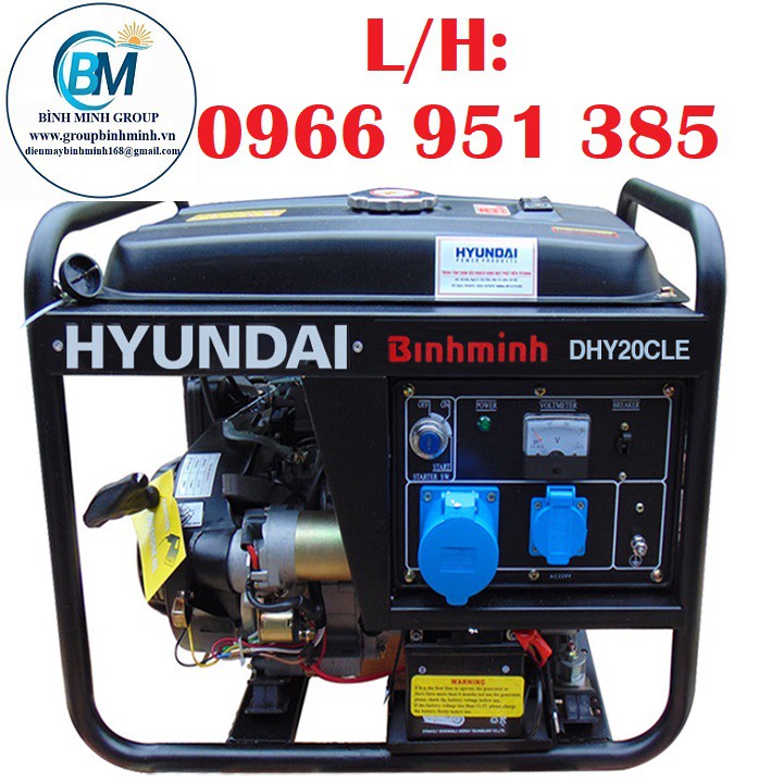 Máy phát điện chạy dầu 2kw Hyundai DHY-20CLE