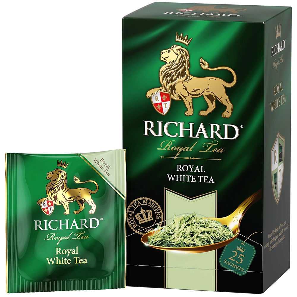 [Hàng Ngoại Có Tem Chống Giả]Hộp 50Gr Trà trắng - Richard Royal White Tea 50gr-Hảo hạng thiết kế sang trọng