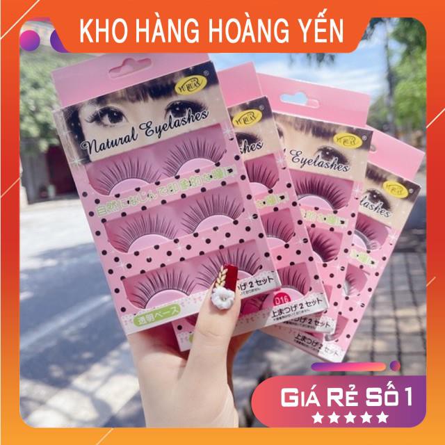 Lông mi chồn 3D hộp 3 đôi (kèm keo)