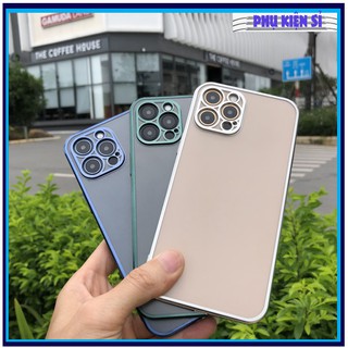 Ốp lưng iphone bảo vệ camera lưng mờ iphone 11 đến ip12 pro max