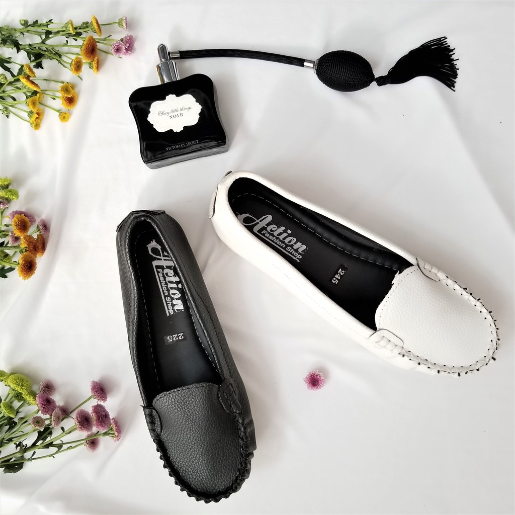 [SALE XẢ HÀNG] Giày mọi trơn da mềm vintage siêu êm SALE