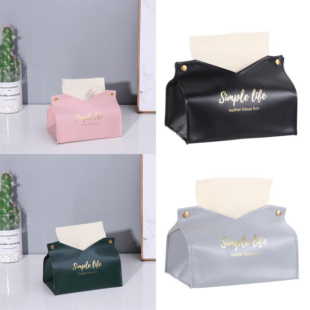 Hộp Da Đựng Khăn Giấy Rút Ốp