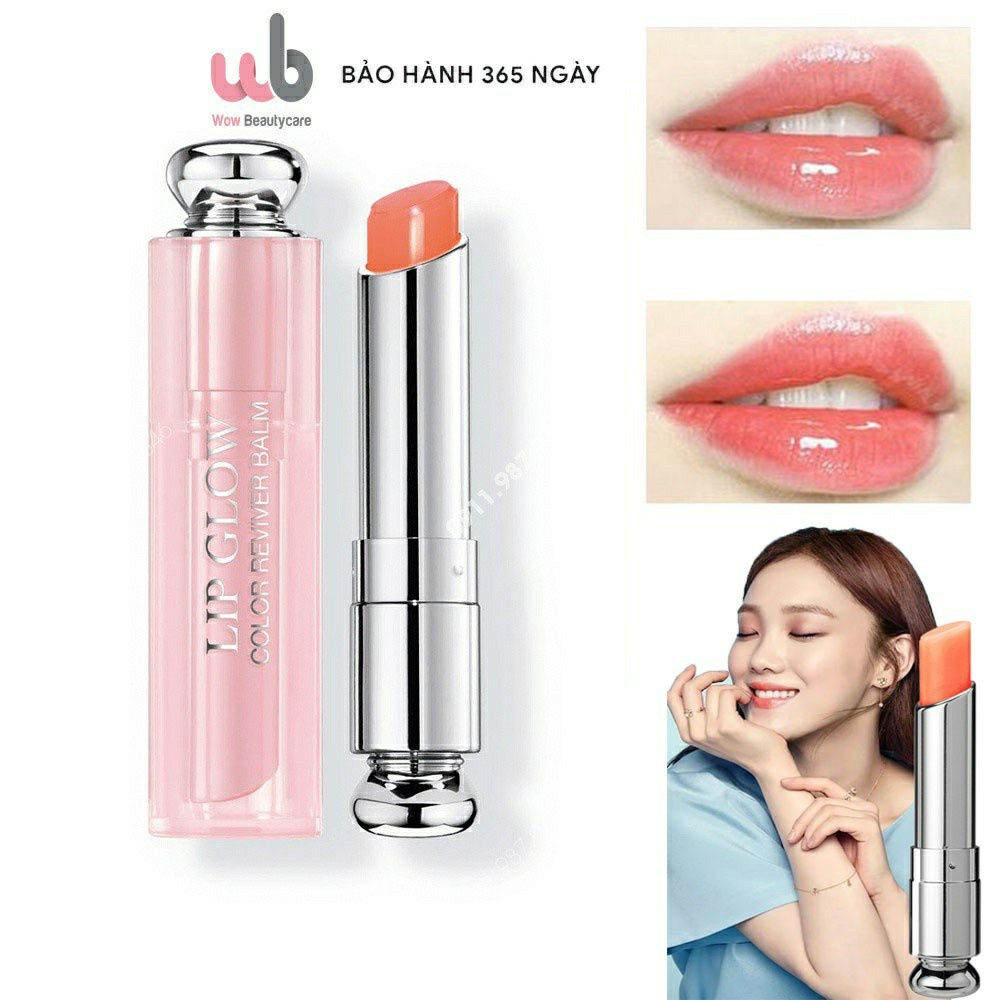 Son Dưỡng Dior 004 Coral [Lỗi Nhẹ],Chạm Đầu Hoặc Loang Màu,Màu Cam Trẻ Trung,Tươi Tắn,Tặng Kèm Mặt Nạ Dưỡng Da.