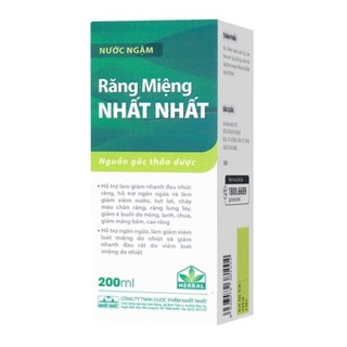 Nước súc răng miệng Nhất Nhất