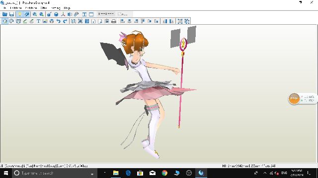 Mô hình giấy anime girl  Sakura Kinomoto