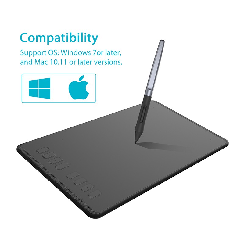 Bảng vẽ Tablet đồ họa Huion H950 Ultrathin Graphic kỹ thuật số chuyên nghiệp với bút không dùng pin