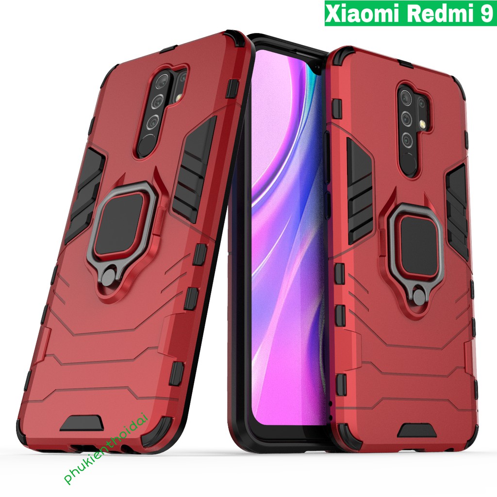 Xiaomi Redmi 9 / Redmi 10 Ốp lưng chống sốc Iron man Iring cao cấp ( mẫu mới )