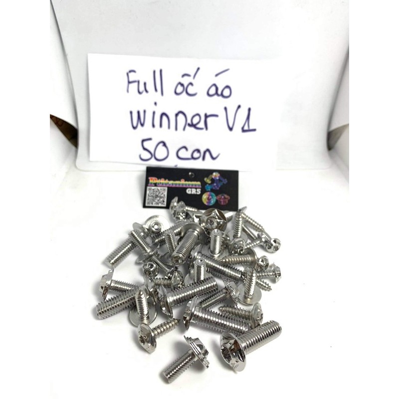 Full ốc salaya inox 304 dành cho Winner V1 và Winner X