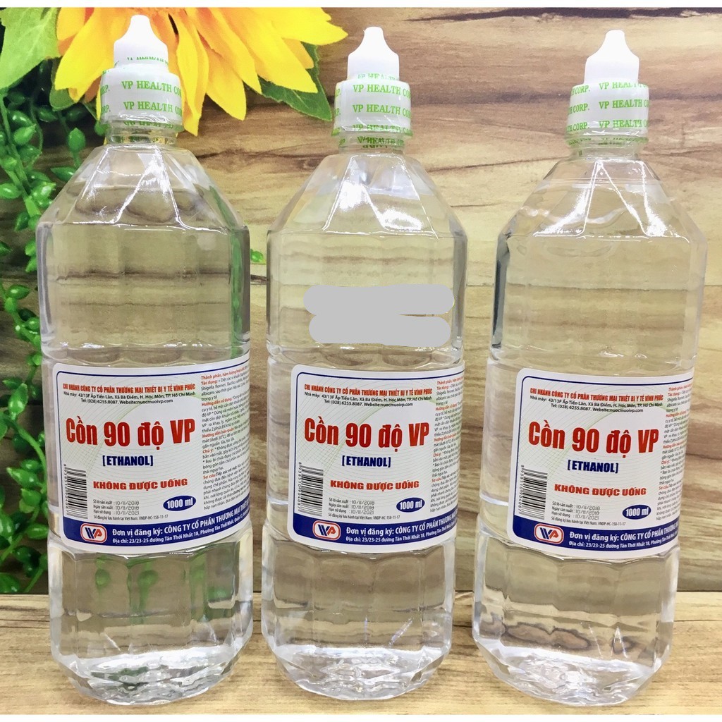 Cồn 90 Độ VP Chai Trắng (1000ml)