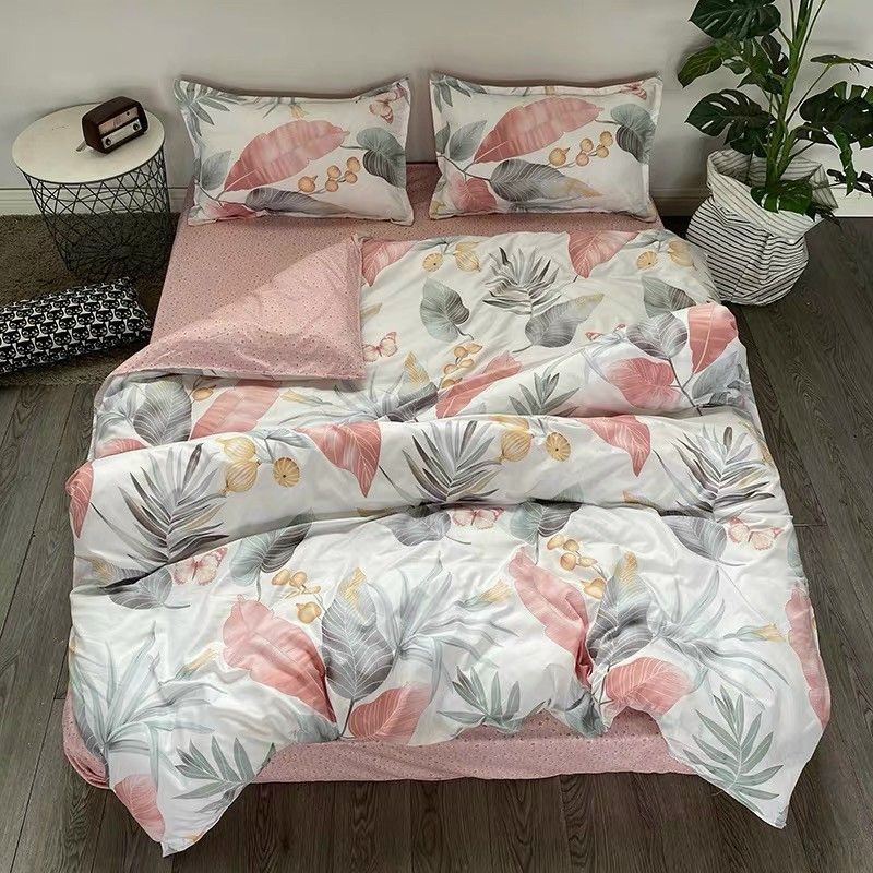 Bộ chăn gối poly nhập 4 món(ib chọn mẫu và size giường)