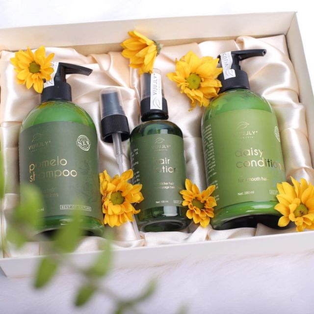 Bộ set combo 3 món dưỡng tóc Vi Jully