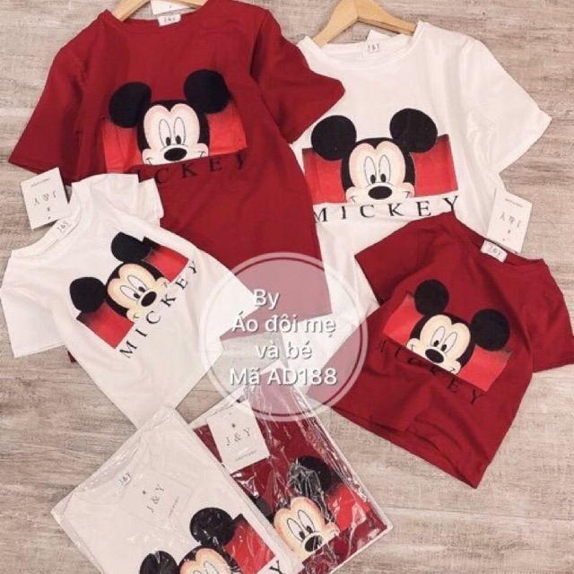 Áo Micky mẹ và bé
