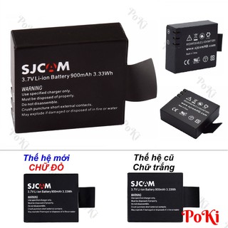 Pin sạc cho SJcam SJ4000 SJ 4000 wifi SJ5000 M10 - 1 viên PIN 900mAh, phụ kiện cao cấp - POKI