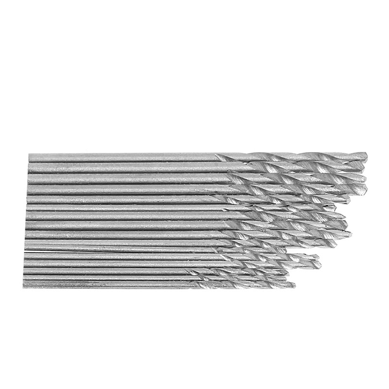 Set 10 mũi khoan xoắn HSS bằng thép trắng 0.5-3mm cho máy mài