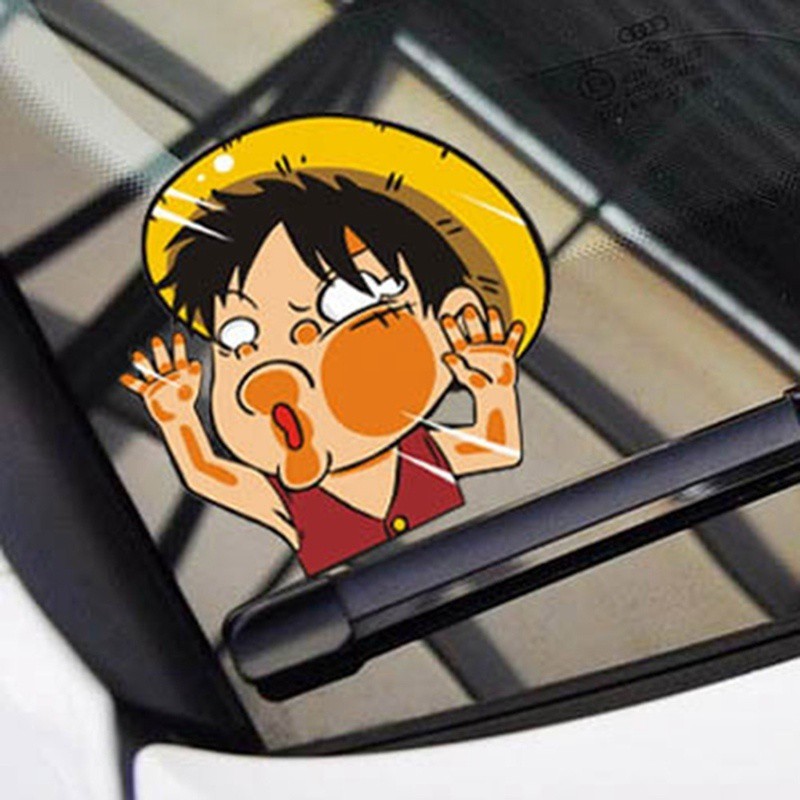 Miếng Dán Cửa Sổ Xe Hơi Hình Luffy