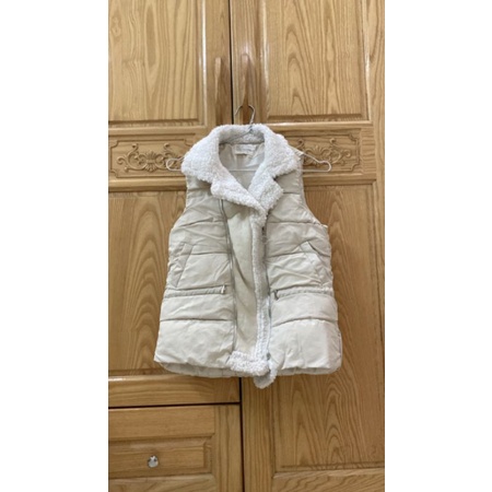 Áo khoác gile phao lót lông