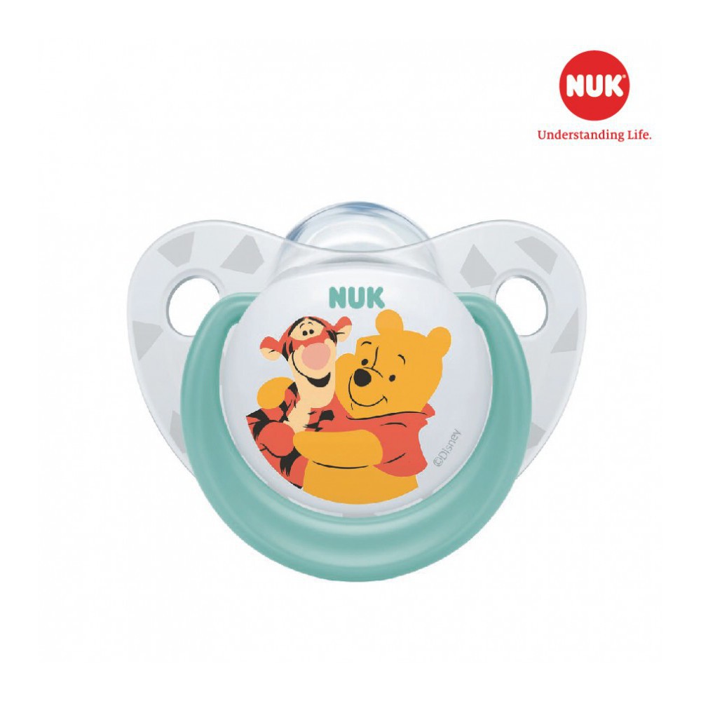 [Chính Hãng] Bộ 2 ti giả chỉnh nha NUK Sleeptime silicone plus 0-6m Disney, Mickey