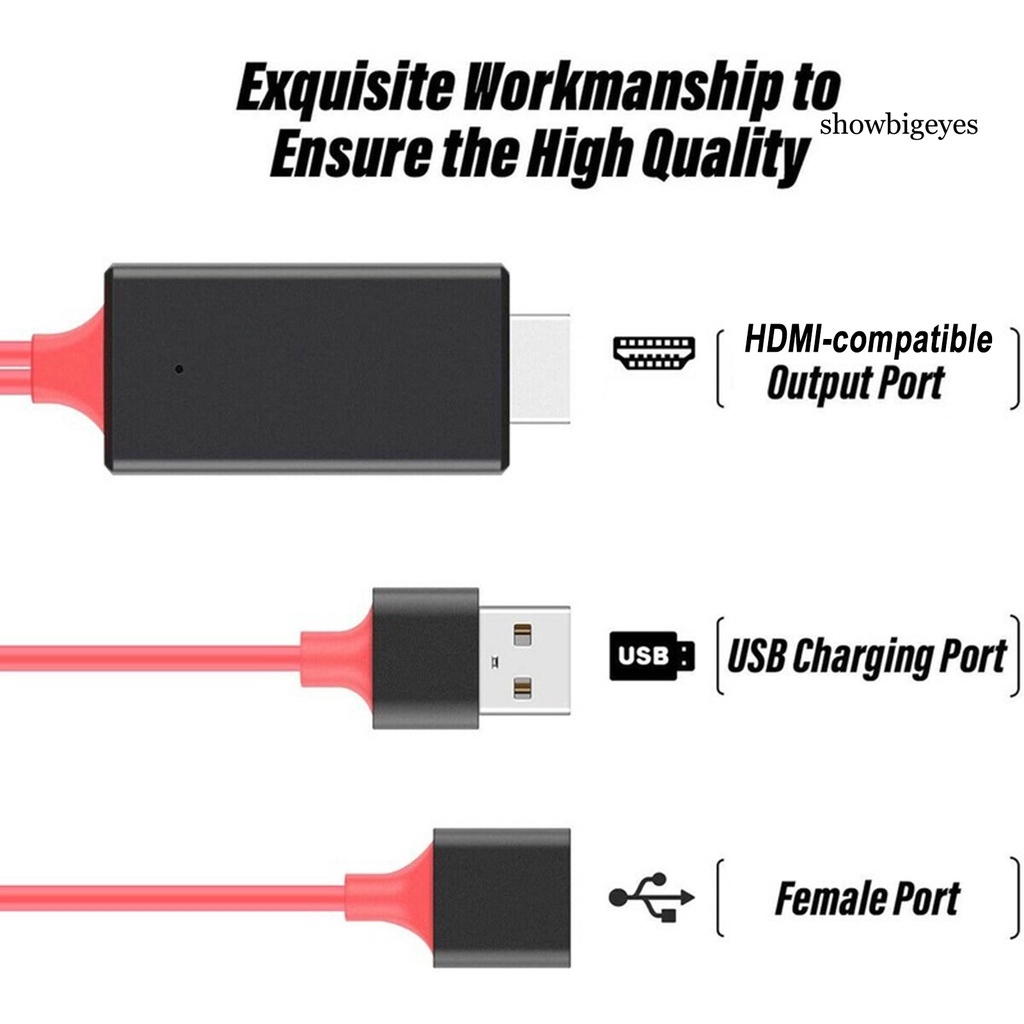 Cáp Chuyển Đổi Ved--1080P Hdmi Sang Hdtv Cho Ios / Android