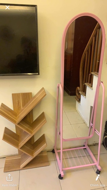 Kệ sách xương cá 5 tầng gỗ mdf công nghiệp