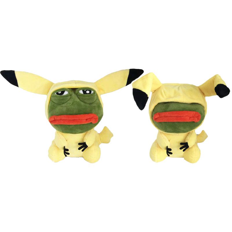 Đồ chơi nhồi bông hình hoạt họa Pokemon X chú ếch Pepe dùng hóa trang