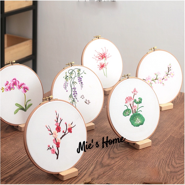 Kit thêu tay - DIY Bộ nguyên liệu thêu tranh HOA  XUÂN / MIE HANDMADE