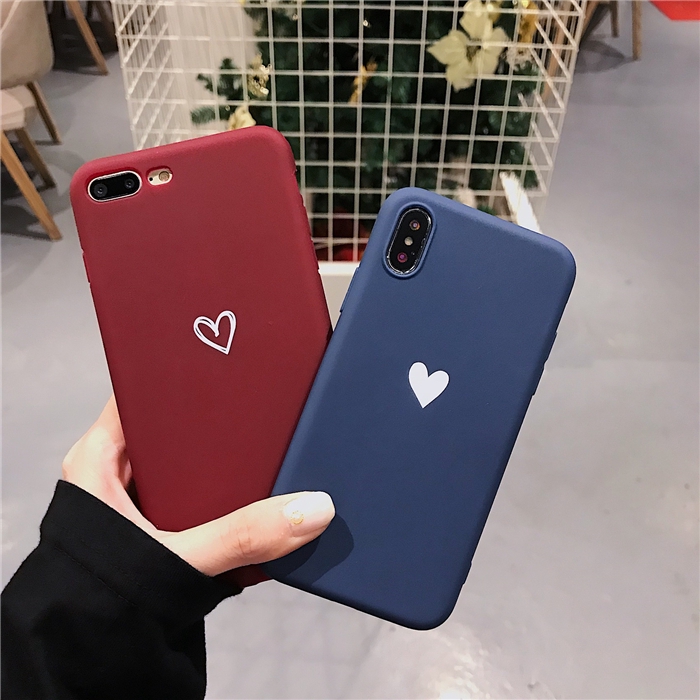 Ốp lưng iphone tim trắng trơn 5/5s/6/6plus/6s/6splus/7/7plus/8/8plus/x/xr/xs/11/12/pro/max/plus/promax - Awifi Case A4-5 | BigBuy360 - bigbuy360.vn